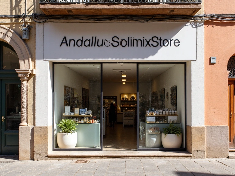 Fachada de la tienda AndaluSolTonixStore en Sevilla