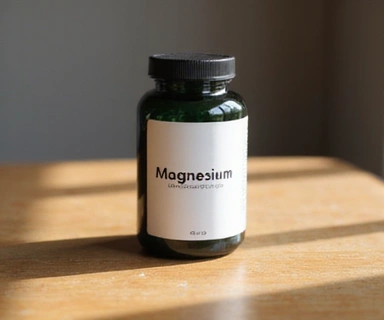 Envase de un suplemento de Magnesio