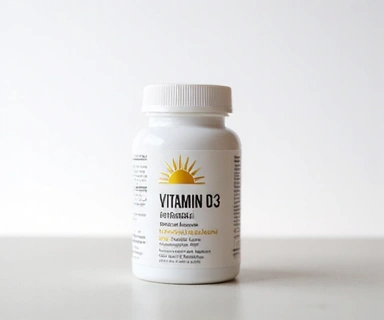 Envase de un suplemento de Vitamina D3